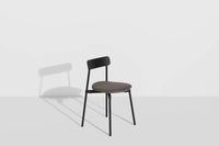 Fromme Chaise en bois tapissée de tissu