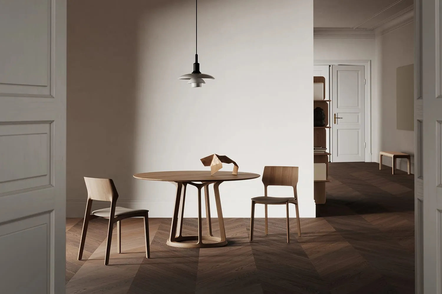 Fin Chair Upholstered Seat