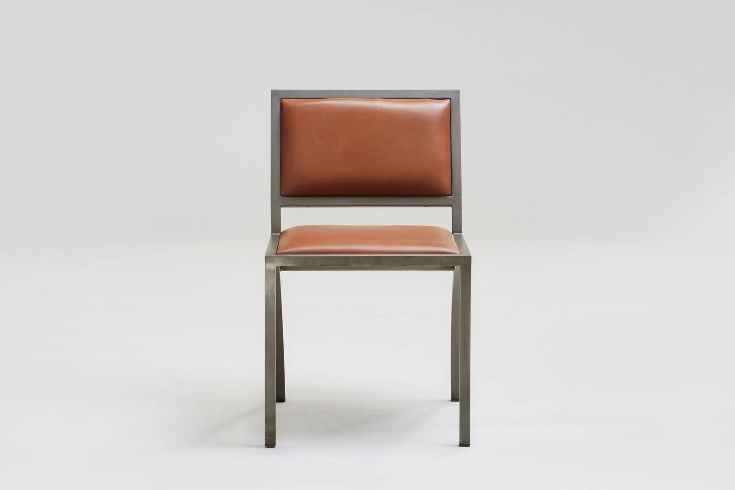 Set of 4 metal dining chairs 'Cylindre' by Jean-Michel Wilmotte