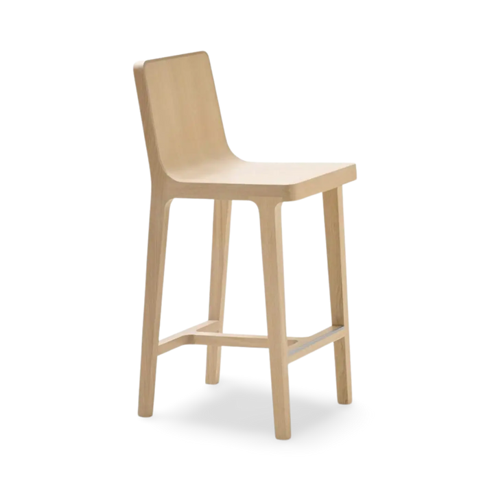 Emea Tabouret de comptoir 66 cm Dossier haut Siège en bois
