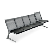 Passport Steel 5 Seats Bench without Armrest