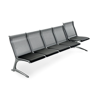Passport Steel 5 Seats Bench without Armrest