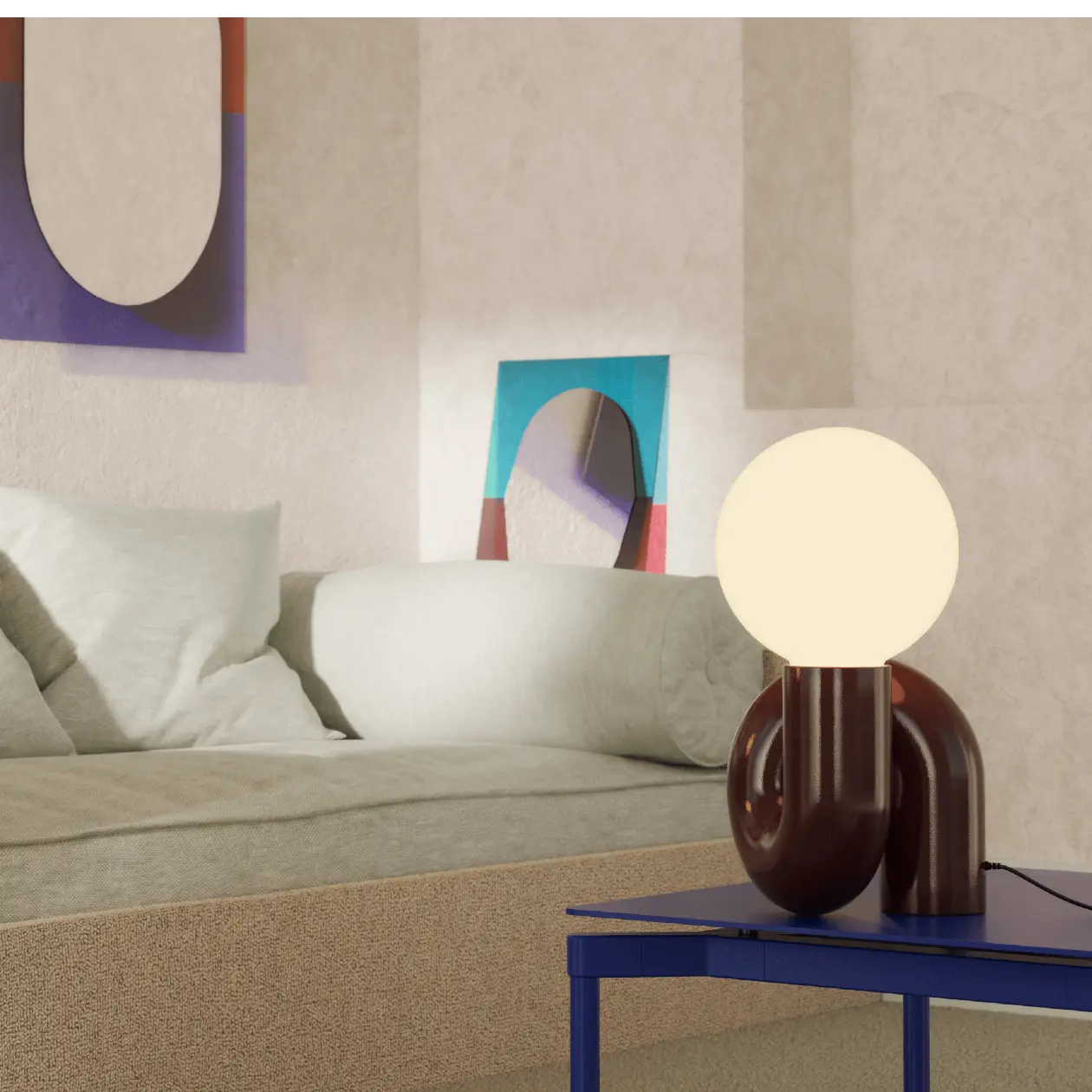 Grande Lampe À Poser Néoténique