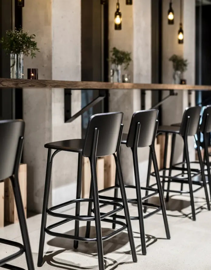 Split Barstool - Veneer/ Solid Wood