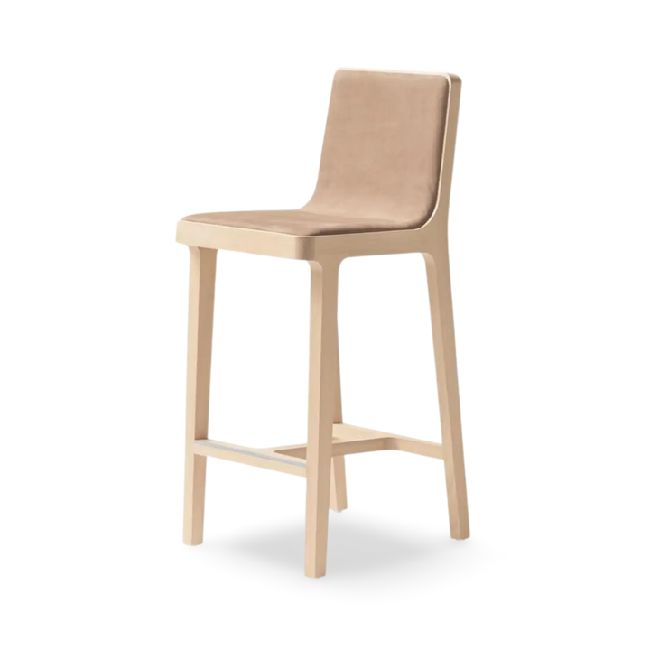 Emea Counter Stool 66 cm High Back Upholstered Shell