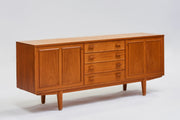 Walnut sideboard, 1950s-1970s