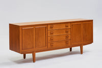 Walnut sideboard, 1950s-1970s