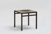 Aluminium stool 'Synthèse 2' by Christian Duc