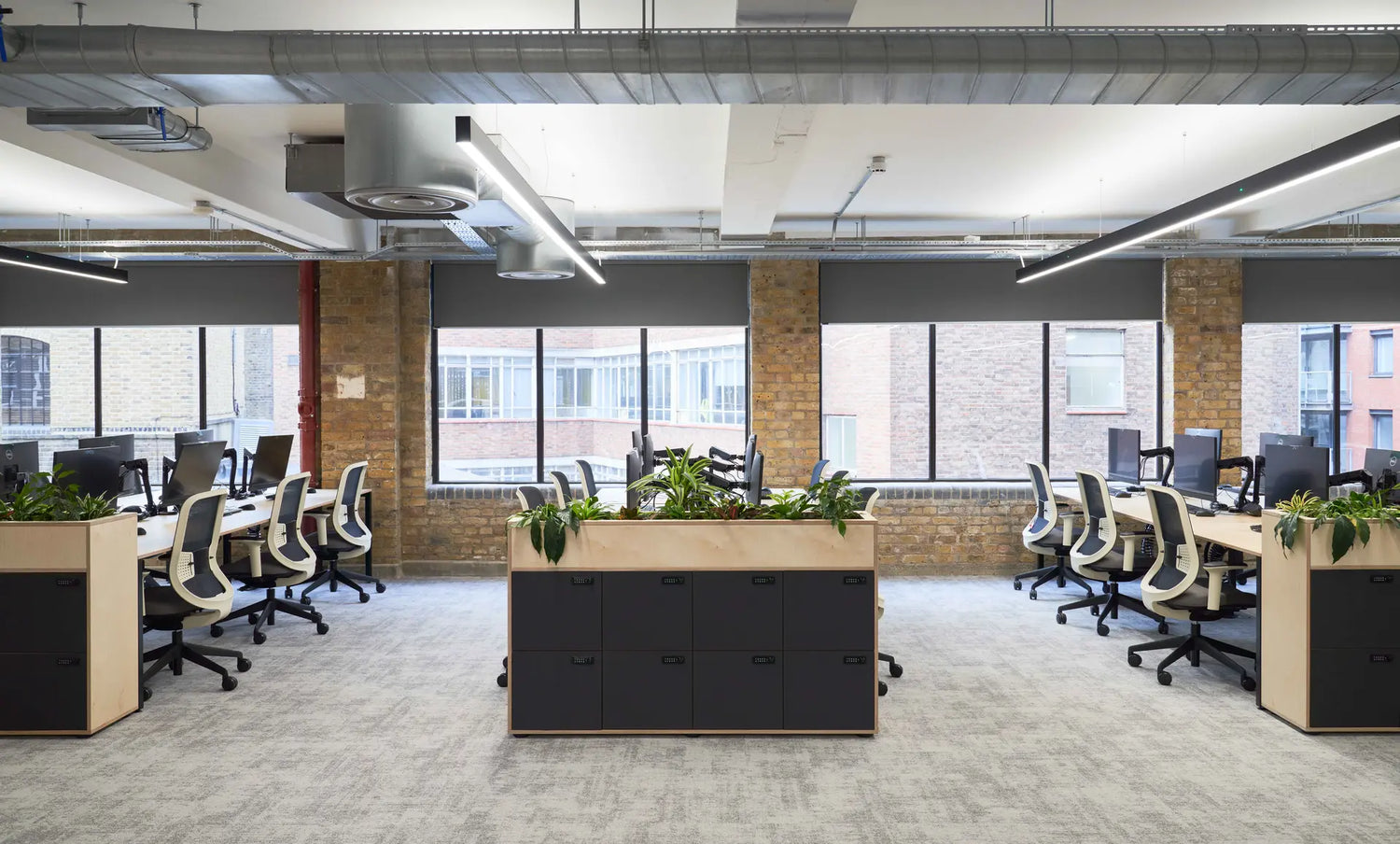 Desk End Planter Cupboards/Lockers