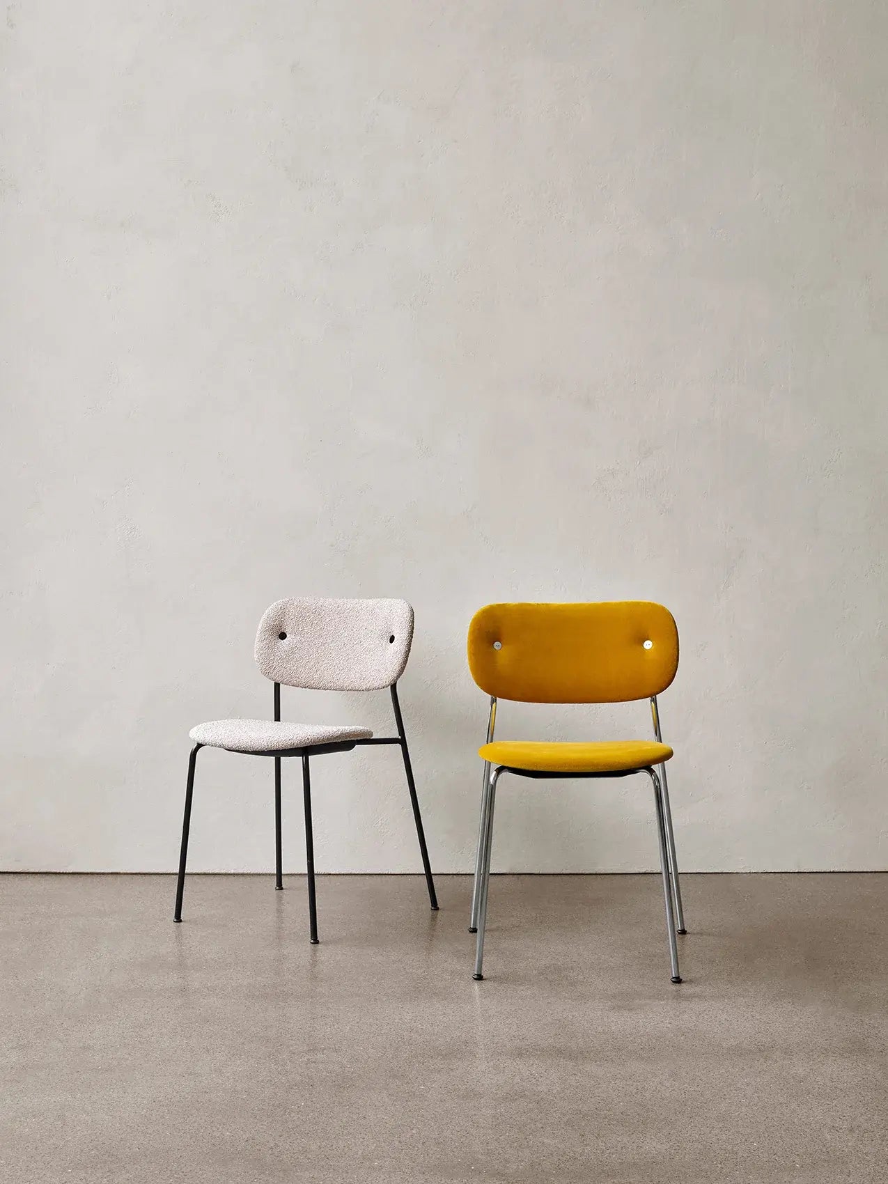 Co Dining Chair 4 legs Base Fully Upholstered without Arms