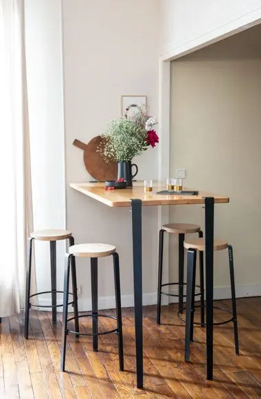 Lou Bar Stool - Solid Wood