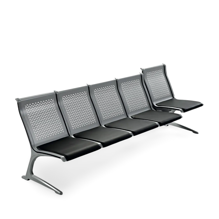 Passport Steel 5 Seats Bench with Armrest