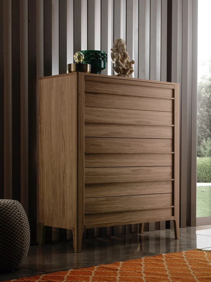 Shanghai High Chest Of 5-drawer Unit