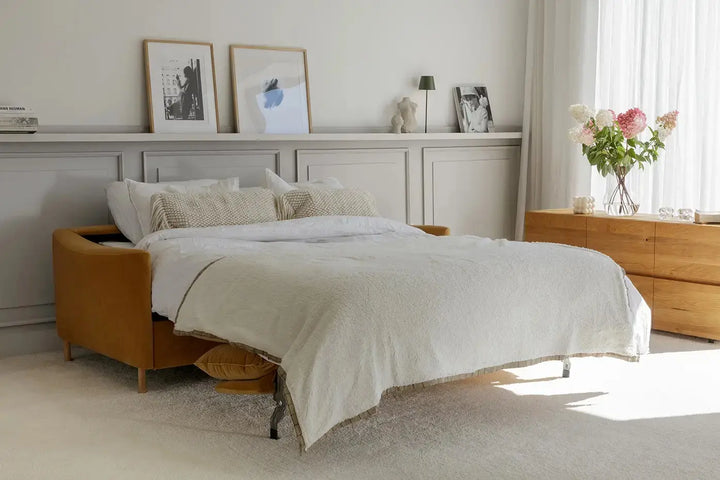 Frances 2.5 Seater Sofa Bed with Roll
