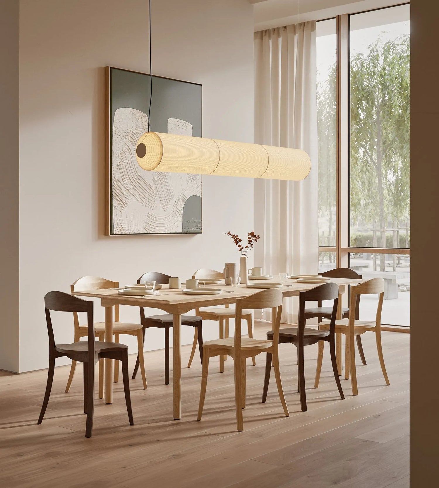 Bibolina Dining Table Rectangular - Wooden Legs