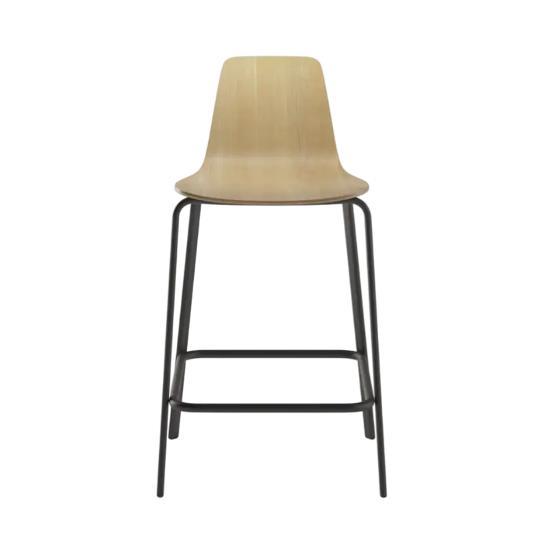 Atal Tabouret de comptoir 66 cm Siège en bois