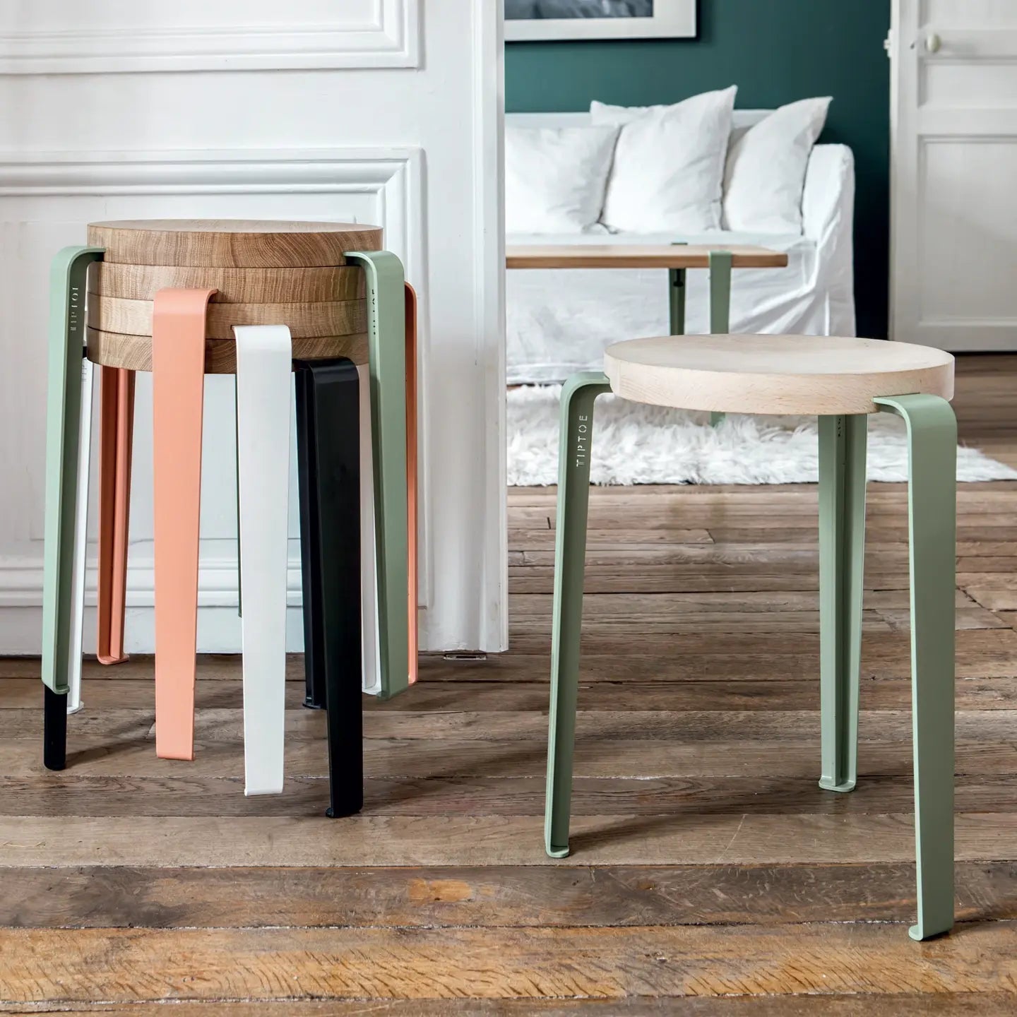 Lou Stool - Solid Oak