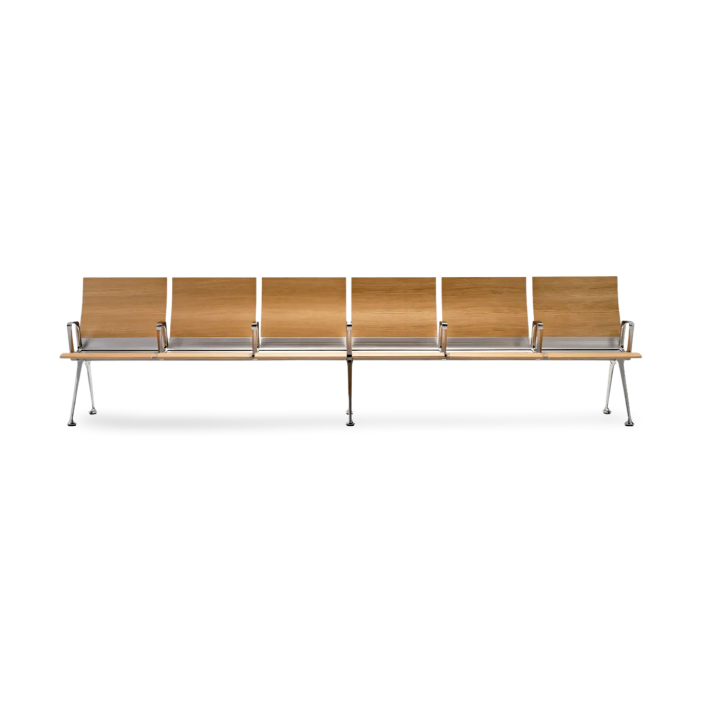 Transit Plywood 6 Seats High Backrest Without Armrest