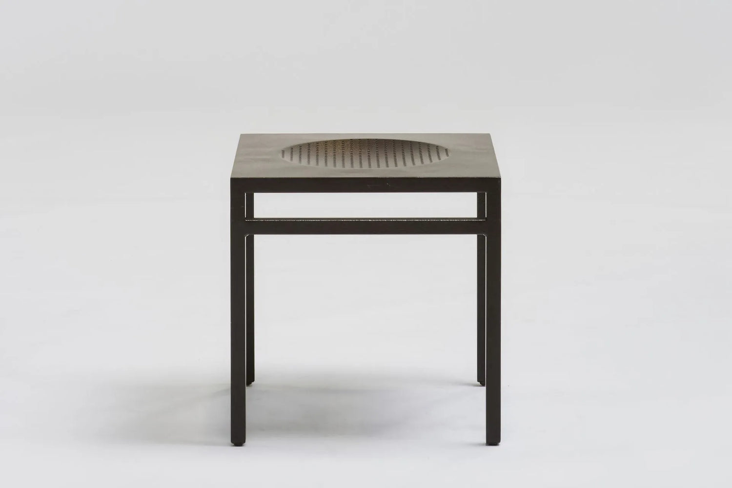Aluminium stool 'Synthèse 2' by Christian Duc