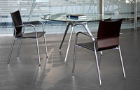 Ikara 4 Legs Lacquered Plywood with Armrest