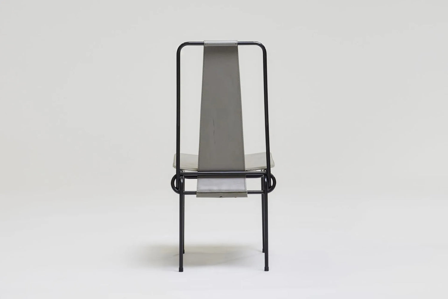 Set of 6 metal dining chairs by Adelberto del Lago, 1980s