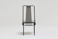 Set of 6 metal dining chairs by Adelberto del Lago, 1980s