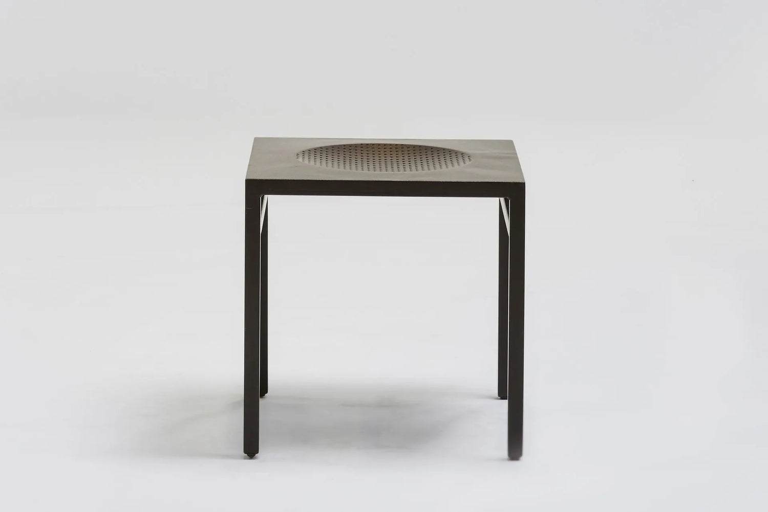 Aluminium stool 'Synthèse 2' by Christian Duc