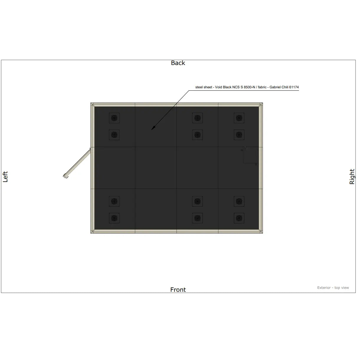 Mute Modular 4x3 - Meeting Box - 8 Pax