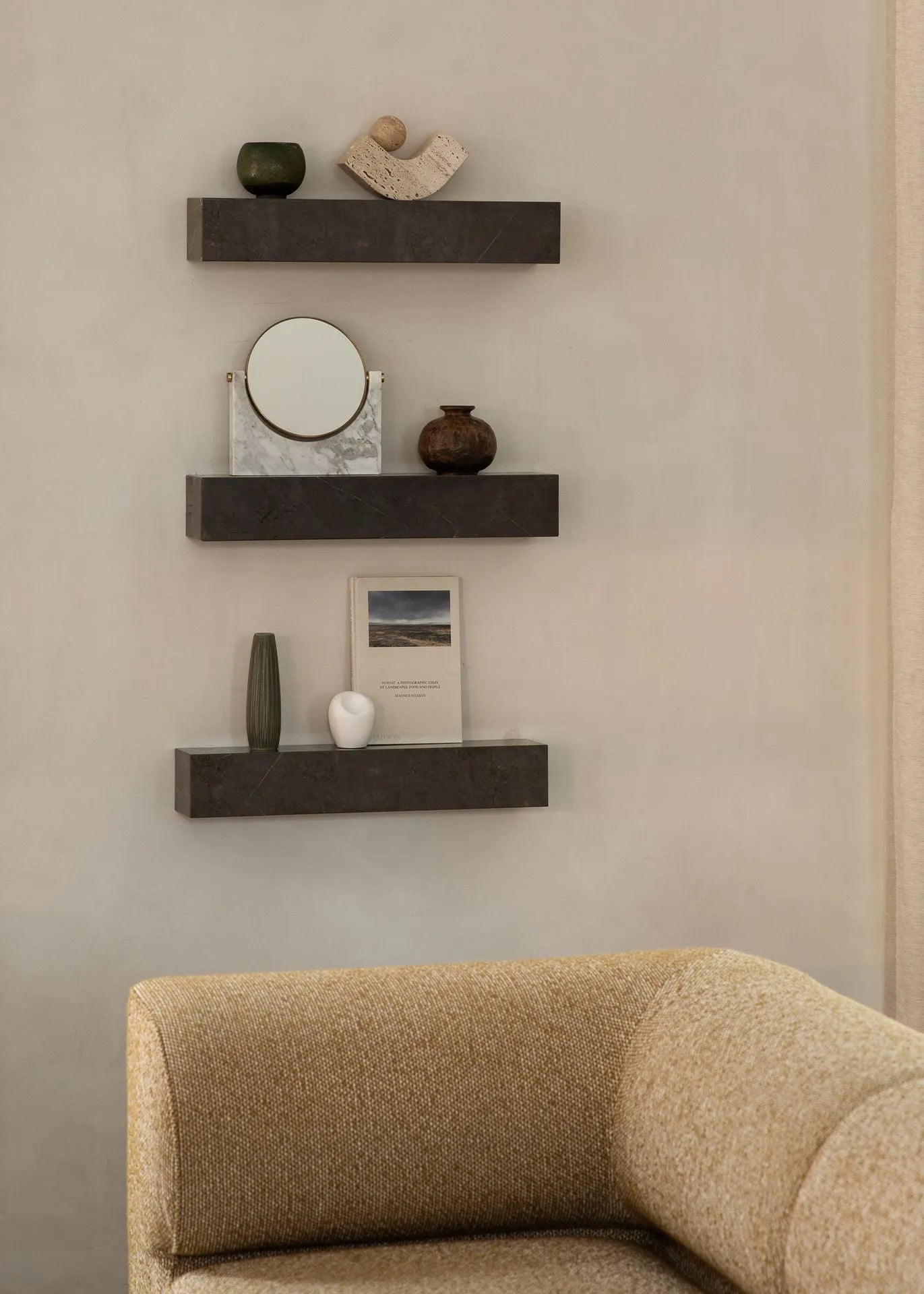Plinth Shelf - Marble