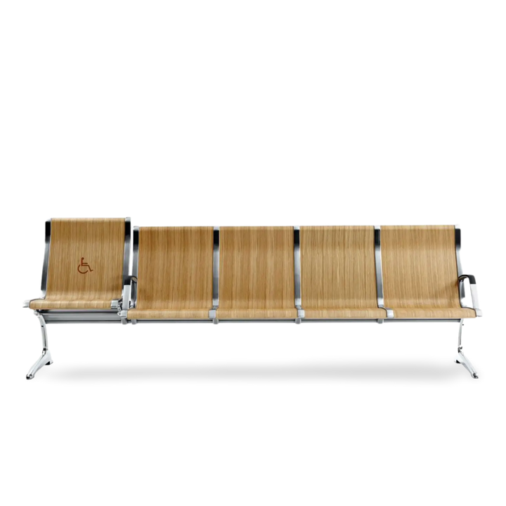 Passport Plywood 6 Seats Bench with Armrest