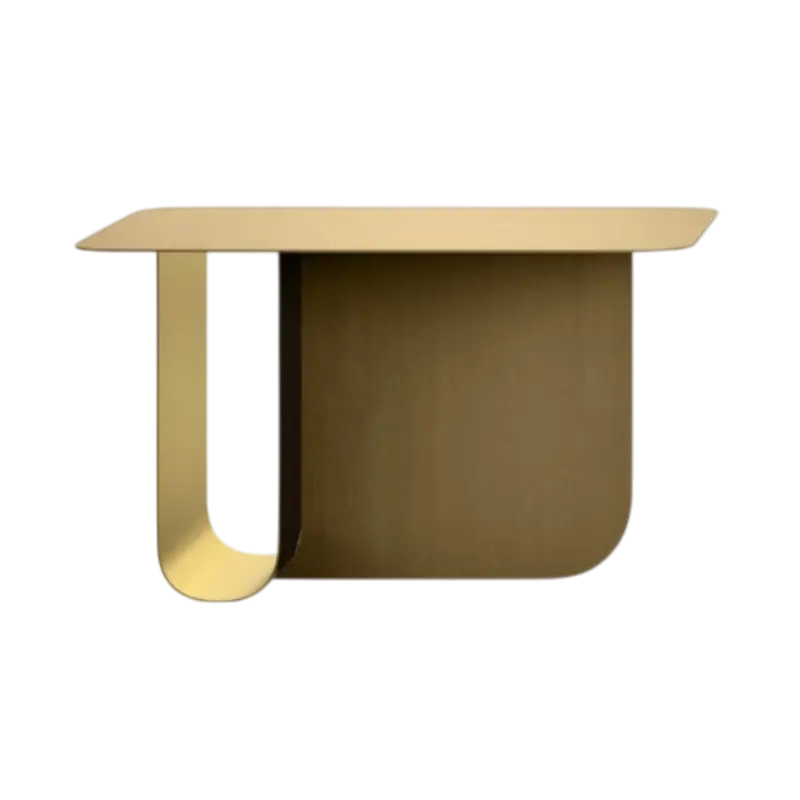 Table basse carrée en métal U