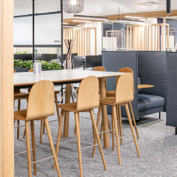 Nam Nam Wood Barstool High Back
