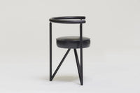 Set of 4 metal dining chairs 'Miss Dorn' by Philippe Starck
