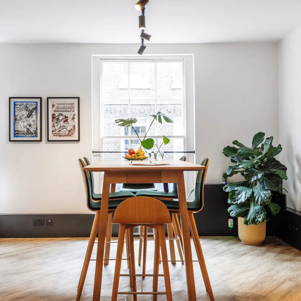 Nam Nam Wood Barstool High Back