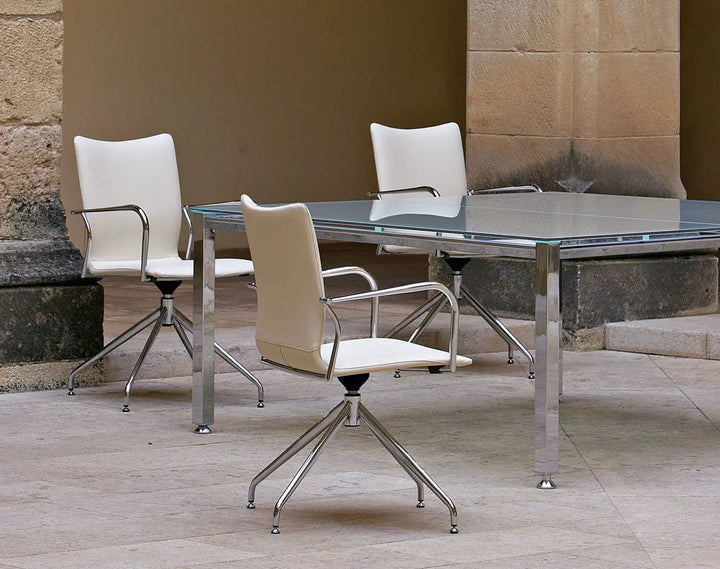 Ikara Upholstered Swivel Base with Glides