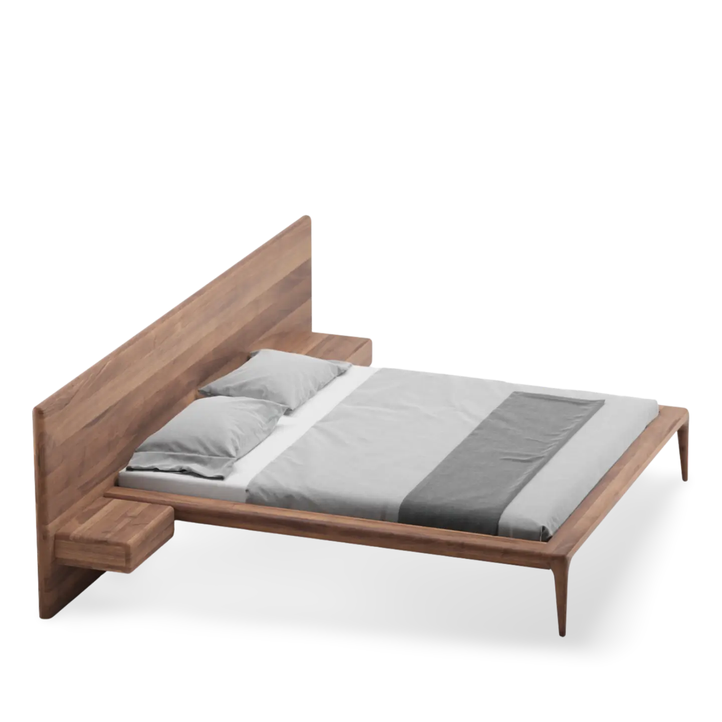 Latus Bed Wide Headboard + 2 Drawers