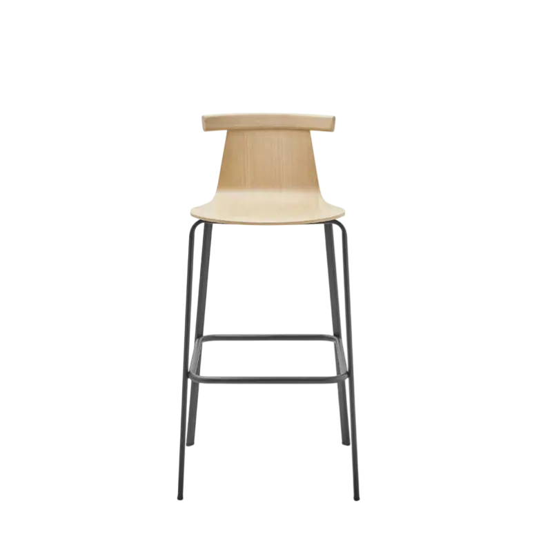 Atal Bar Stool 80 cm Wooden Seat