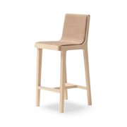 Emea Tabouret de comptoir 66 cm Haut dossier Coquille tapissée
