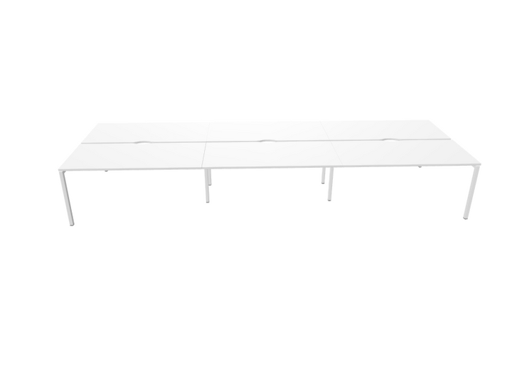 Nova U Desk - 6 Person Bank