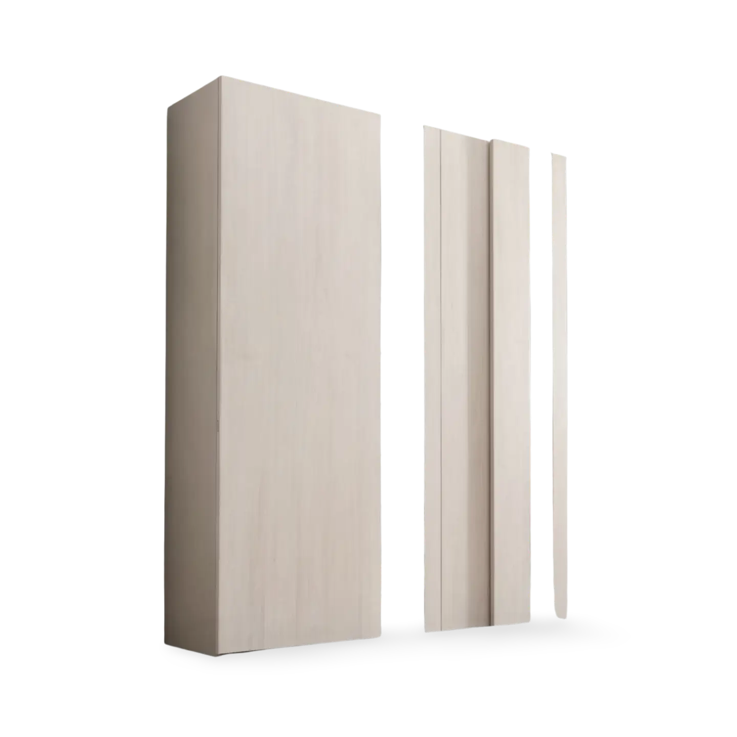 Armoire Domino avec 2 portes coulissantes et 2 miroirs