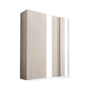 Armoire Domino avec 2 portes coulissantes et 2 miroirs
