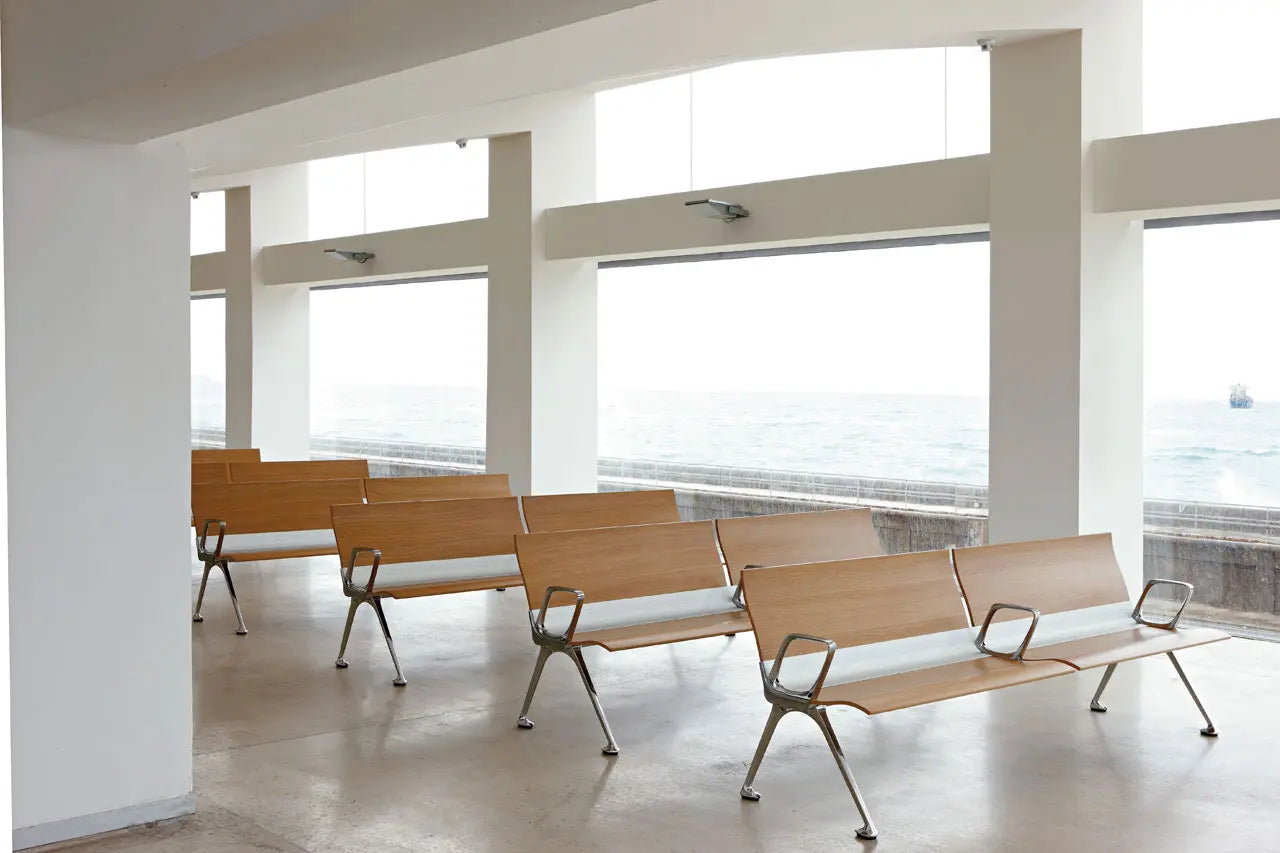 Transit Plywood 6 Seats High Backrest Without Armrest
