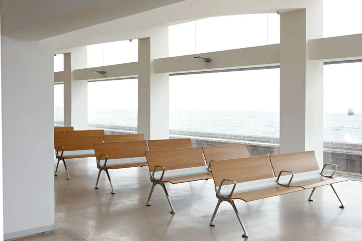 Transit Plywood 6 Seats High Backrest Without Armrest